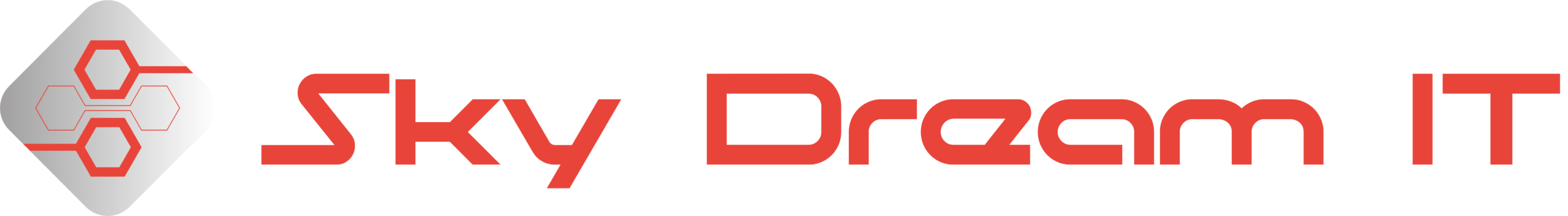 Sky Dream IT logo second version with brand name text beside the icon